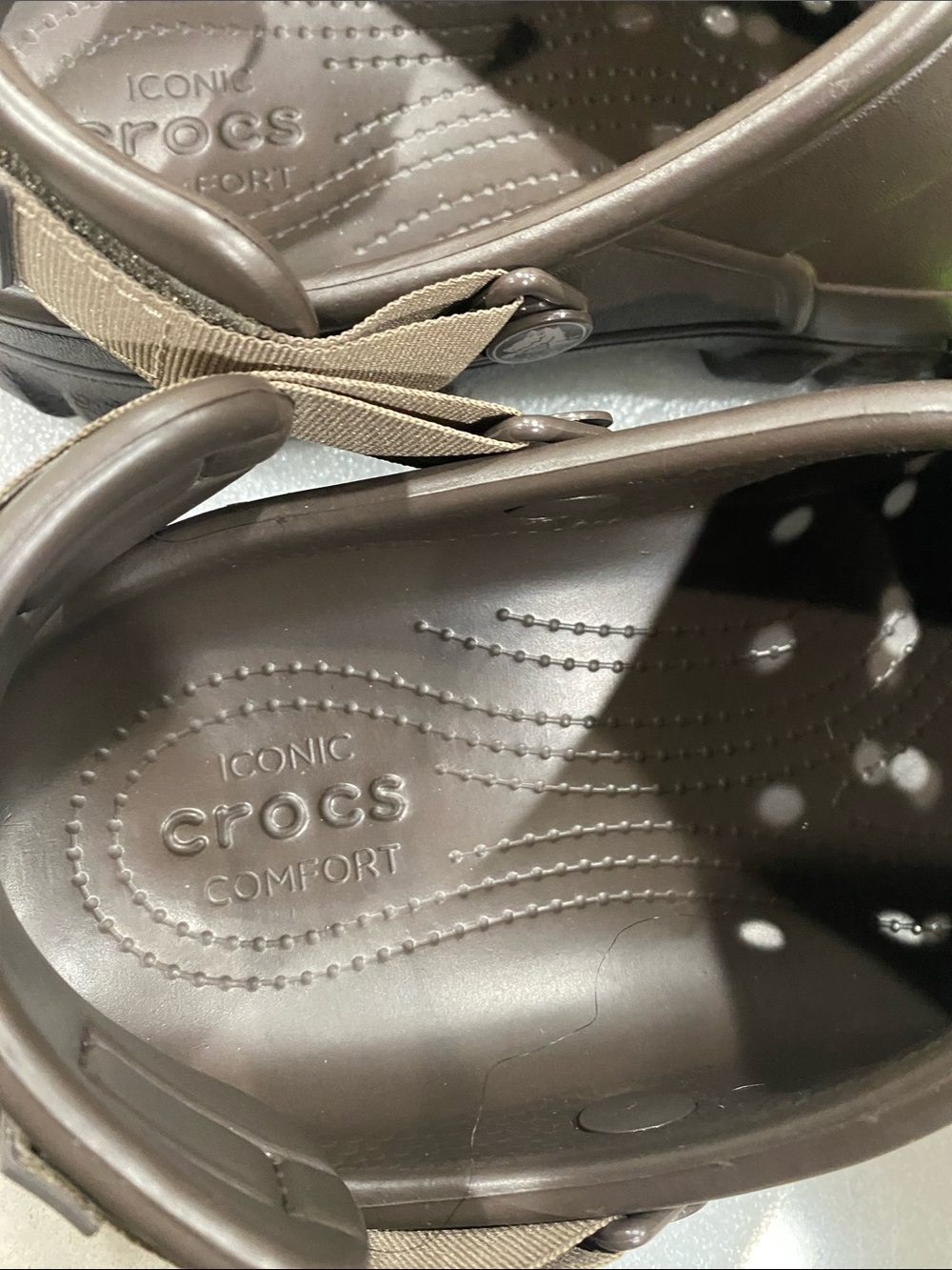 NWT crocs off-road sports clog mens 8 womens 10 brown - Picture 6 of 9